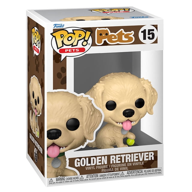 Figura Coleccionable Funko Pop Pets Macotas 3 Golden Retriever 1 Pieza