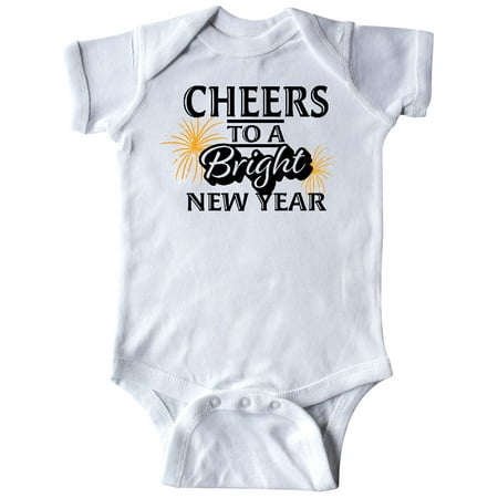 

Inktastic Cheers to a Bright New Year in White with Fireworks Gift Baby Boy or Baby Girl Bodysuit