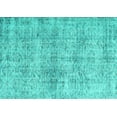 thumbnail image 1 of Ahgly Company Indoor Rectangle Abstract Turquoise Blue Contemporary Area Rugs, 5' x 7', 1 of 4