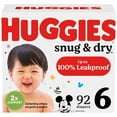 thumbnail image 3 of Huggies Snug & Dry Baby Diapers, Size 6 (35+ lbs), 92 Ct (Select for More Options), 3 of 14