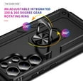 thumbnail image 3 of MYKOMI Étui Compatible avec Samsung Galaxy S25 Ultra 5G, Étui de Protection contre les Chutes de Qualité Militaire, 360 Antichoc, Pare-Chocs Rigide Robuste, Étuis de Téléphone Robustes avec Béquille, Étui Arrière de Téléphone, 3 of 7