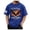 Blue, variant on Men's Big and Tall T Shirts 250th Anniversary USA Flag Shirt 4th of July Patriotic Crewneck Tee Summer Breathable Shirt(Red,XL)