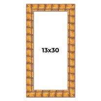 13x30 Frame Beige Real Wood Picture Frame Width 3 inches | Interior Frame Depth 0.5 inches |