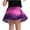 Purple, variant on uublik Uniform Skirts for Girls Blue Mini Skirts High Elastic Waisted Tiered Ruffle Skirt Size 5T-11
