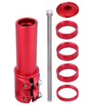 thumbnail image 1 of Bike Stem Handlebar Extender , Aluminum Alloy Adjustable Bicycle Fork , Bike Stem Riser Extender Adapter Suitable for Mountain Bike Road Bike Long Distance Riders, 1 of 7