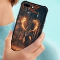 thumbnail image 6 of Compatible with iPhone SE 2022 Case, Burning Deer Antlers, Anti-Scratch Soft TPU Shockproof Unique Protective Cover Pattern Design, 6 of 6
