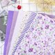 thumbnail image 4 of Tela De Algodón Tela Para Manualidades De Costura Duradera Púrpura Para Funda De Cojín DIY Sábana Plana ANGGREK Otros, 4 of 8