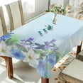 thumbnail image 3 of SKYSONIC 60"x108" Square Tablecloth with Flower Background-3 Prints, Anti-Wrinkle and Smooth Table Cloth for Kitchen/Home Party Decoration, 3 of 7