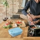 thumbnail image 4 of Fiambrera de vidrio | Contenedor para almuerzo apto para microondas con tapa | Preparación de comidas y almacenamiento de alimentos | Paquete de 1, 4 of 6