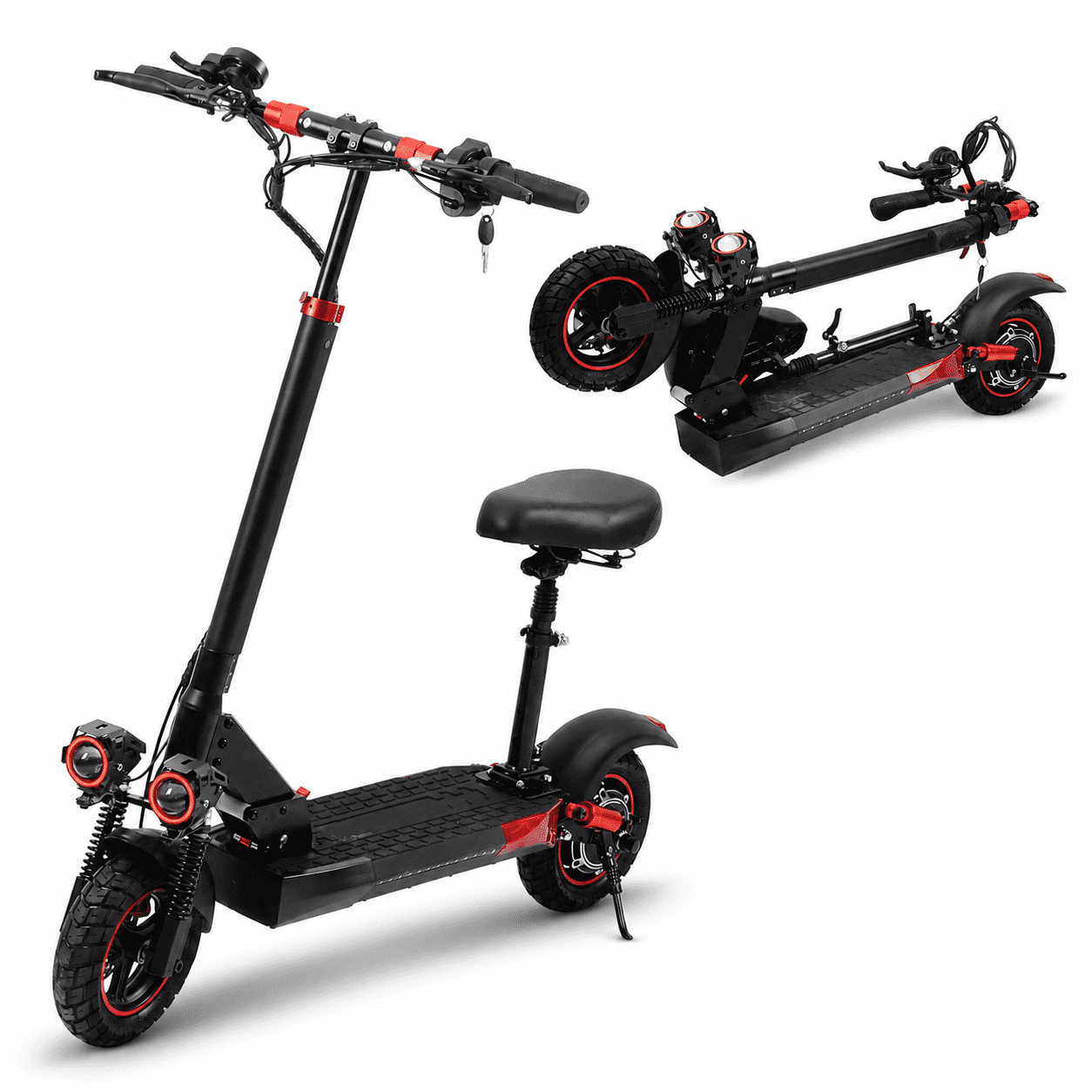GT06 Electric Scooter Adults, 1200W 48V 13AH E Scooter Off Road