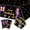 Black Purple, variant on 4Pcs Gender Reveal Tablecloth - Gender Reveal Table Decorations Rectangular Pink and Blue Table Cover for Baby Shower Decorations, Boy or Girl Gender Reveal Party Supplies, 51 x 86.6 Inch