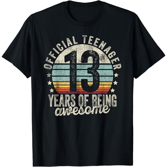 13th Birthday Gifts 13 Year Old Boys Girls Official Teenager T-Shirt