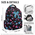 thumbnail image 4 of Yuyamidu Glitter Football Bow School Backpack Set 4 Pcs, Lightweight Bookbag with Lunch Box Pencil Case Water Bottle Holder for Girls Teens Back to School, 4 of 7