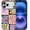 Bright Checkered, variant on Case for iPhone 17 Air, Flower Fruit Leopard Lips Ocean Exquisitely Pattern Double Protective Phone Cover Cases Soft Silicone for iPhone 17 Air