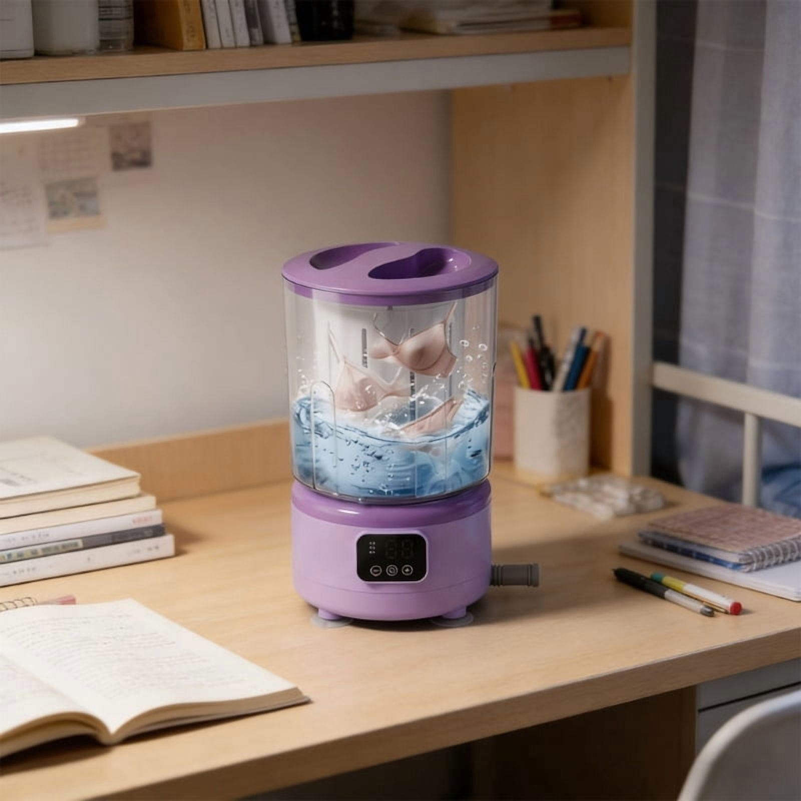 Underwear Washing Machine Rechargeable Small Portable Washing Machine Underwear Baby Clothes Lightweight for Apartment