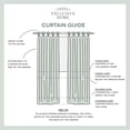 thumbnail image 2 of Exclusive Home Curtains Loha Linen Braided Tab Top Curtain Panel Pair, 54x96, Ivory, 2 of 7