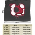 thumbnail image 3 of Suny A Cortland Logo Fleece Blanket, Very Soft Microfiber Flannel Blanket for Couch Warm and Cozy for All Seasons, Black, 3 of 6