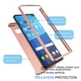 thumbnail image 4 of Samsung Galaxy S10 Plus S10E S10 A20 A30 A50 Case Cover Screen Protector, Tekcoo Ultra Thin Full Body Coverage Protection Scratch Proof Hard Slim Hybrid Cover Tempered Glass Screen Protector Skin, 4 of 4