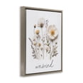 thumbnail image 2 of Stupell Industries Shabby Chic Pressed Flowers Unwind Brown Floating Frame Canvas Art, 17 x 21, by Lettered and Lined, 2 of 8