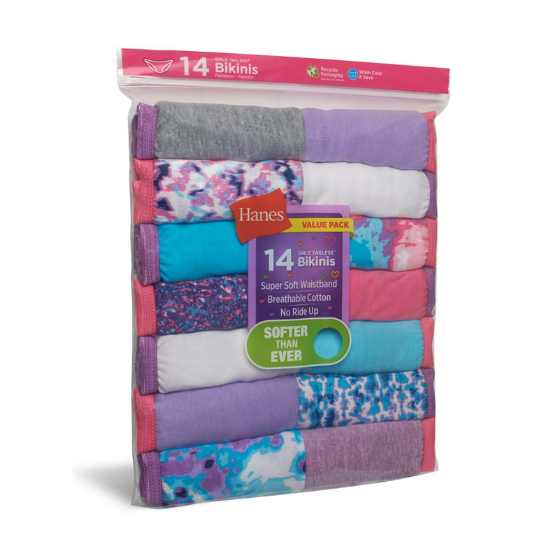 Hanes® Ultimate Girls' tagless® Briefs - Assorted, 14 pc - Smith's Food and  Drug