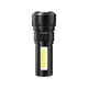 thumbnail image 2 of Linterna LED de Alta Brillantez | Enfoque Telescópico | Luz Potente | Carga Rápida Tipo-C | Linterna Impermeable para Emergencias al Aire Libre | Recargable | Power Bank | 3 Modos de Luz | Gran, 2 of 9
