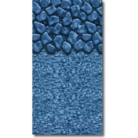 Blue Wave NL364417 12 x 24 Oval 25 Ga. Boulder Swirl Overlap Liner