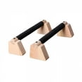 thumbnail image 3 of BESTSKY 2 Pieces Push up Bar Wooden Parallettes Bar for Men Women Portable Sturdy Structure Push for Exercise Floor Workout 25CM, 3 of 7