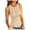 Beige, variant on Black Womens Tops Tank Top Sleeveless Basic Cami Top Shirt Slim Knit Ribbed Racerback Blouse T Shirts for Women