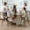 Ash, variant on Homy Casa Swivel Counter Stool 26" Set of 2 Barstool Fabric Upholstery Mid Back for Kitchen Island, Oak Finished