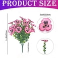 thumbnail image 3 of Artificial Fake Pansy Flowers for Outdoor, Ngxiha Artificial Flowers Pansy Violet, Faux Silk Pansies Flower for Spring Summer Decoration Uv Resistant Fake Plants for Outside Planter for Decoration, 3 of 9