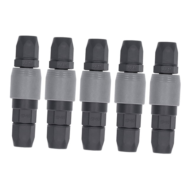 Raccords Pneumatiques, Auto-Bloquants, Raccord Rapide Pneumatique Type C 5 Sets Résistant à l'Usure pour Conduit SP+PP-20,SP+PP-30,SP+PP-40