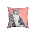 thumbnail image 2 of Pink Decorative Pillow 18"x18" Peach, 2 of 3