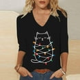 thumbnail image 2 of Pyjama de Noël pour Femmes, Haut Ample pour la Maison et le Quotidien, 2 of 5