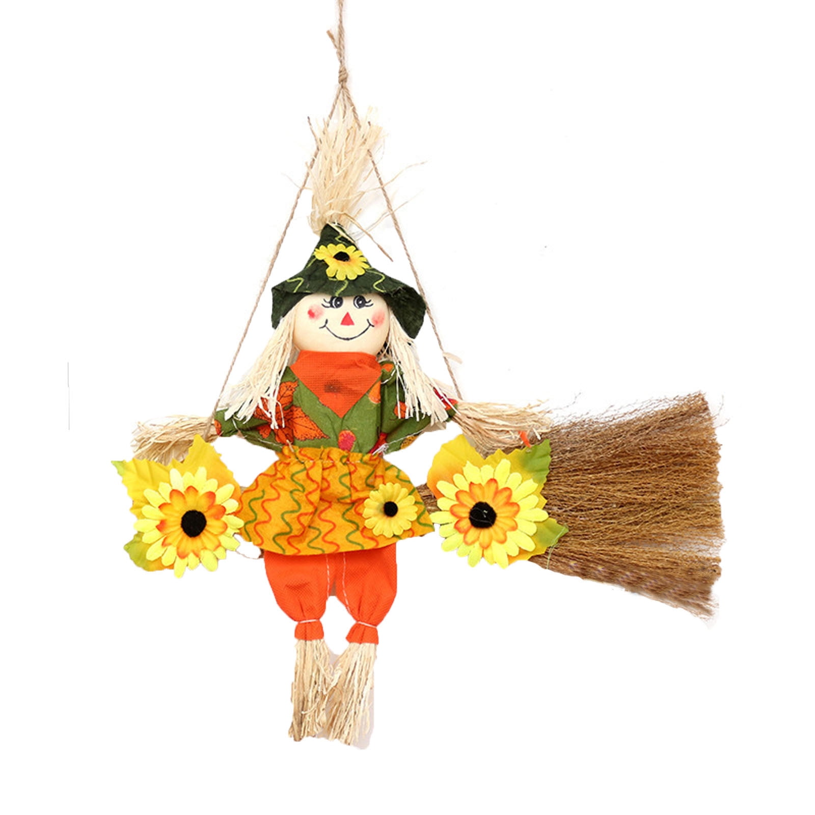 Cuoff Halloween Decor Scarecrow Hanging Girl Witch Pendant Interior