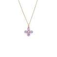 thumbnail image 5 of Genuine Amethyst Necklaces for Women Clover Necklace 2.89 Carats Goodluck Birthday Presents for Wife Gifts for Daughter, 5 of 9