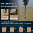 thumbnail image 4 of Uxcell Carbide Upcut Spiral Router Bit, 4mm Shank CNC Router Bits 4mm x 52mm (Cutting Dia x Length) 2 Flutes End Mills Cutter for Hardwood, Solid Wood, Particle Board, MDF, 4 of 6
