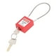 thumbnail image 4 of Candado de seguridad con cable de acero inoxidable y 2 llaves., 4 of 14