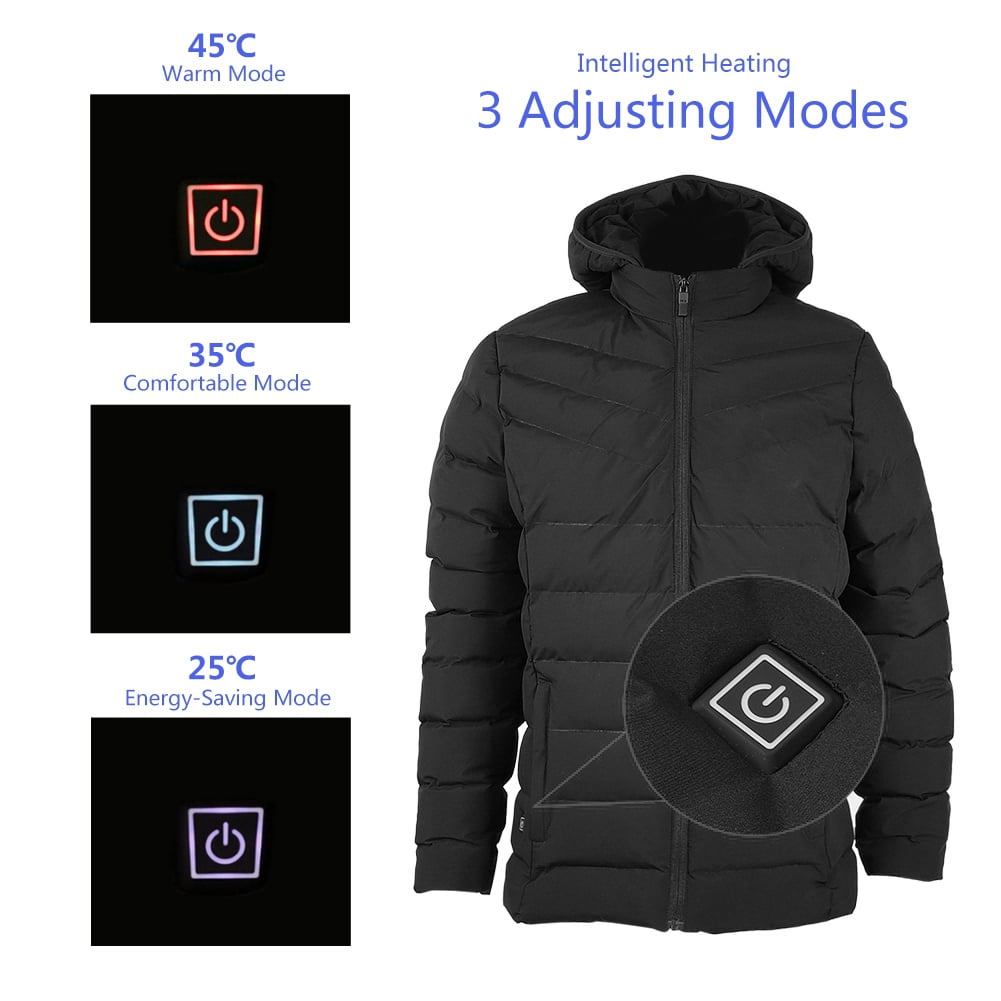 OTVIAP 5V USB Electric Heated Warm Men Coat Comfortable Heating Jacket ...