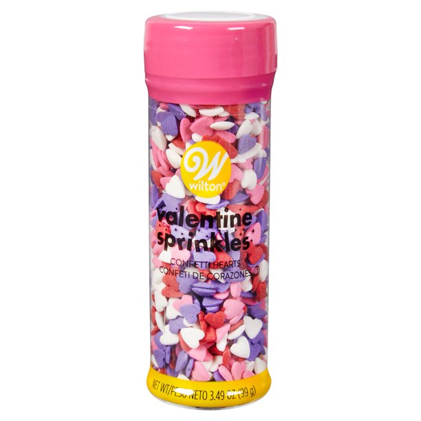 Wilton Confetti Hearts Valentine Sprinkles, 3.49 oz