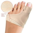 thumbnail image 4 of Corrector y ortopédico Valgus Relief Férula Almohadillas de gel Mangas Brace - Ensanchador de dedos para hombres y mujeres Espaciador de dedos, 4 of 5