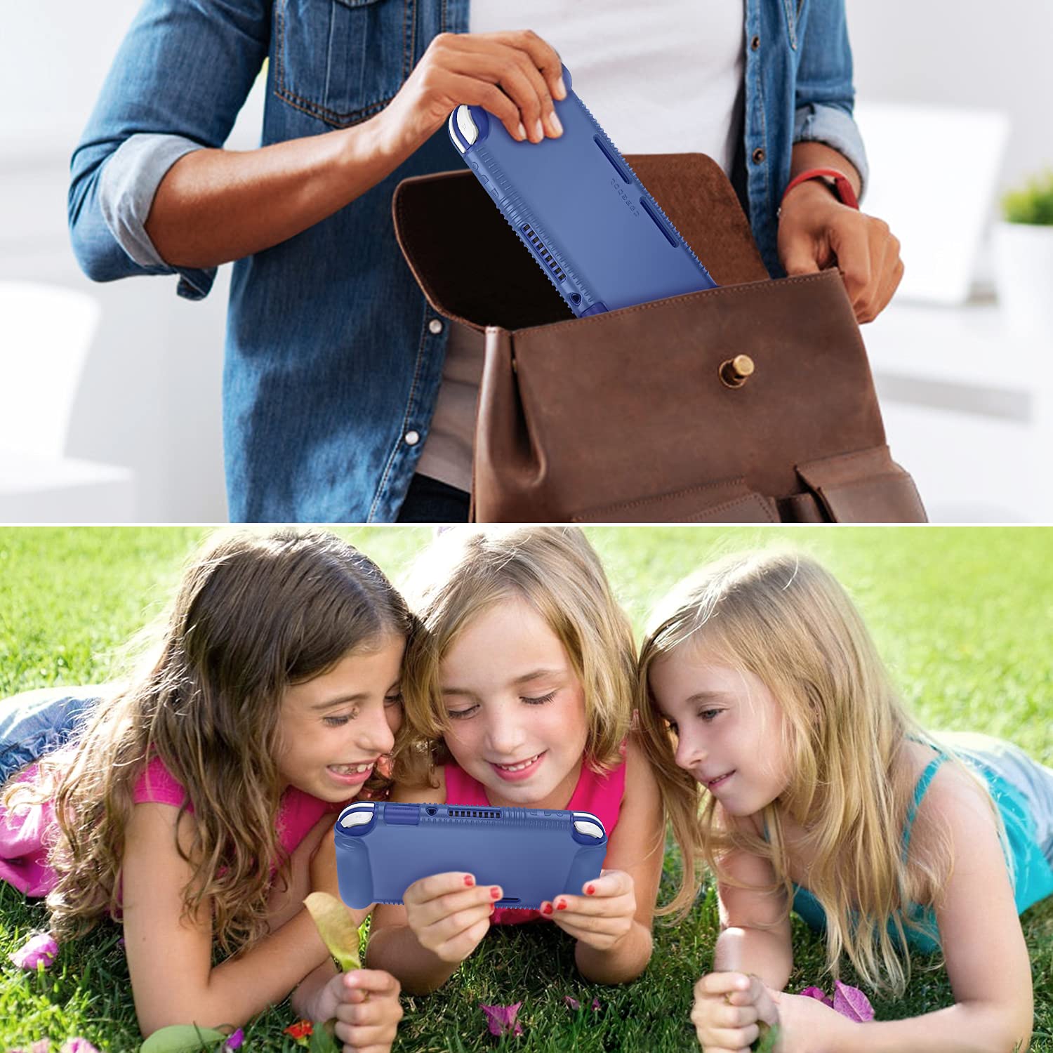 Fintie Silicone Case for Nintendo Switch Lite, Navy Blue photo 5