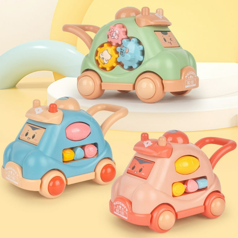 Kids Push Car with Gentle Movement Colorful Design Light Music Features
