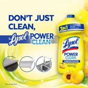 Lysol Power Clean All Purpose Cleaner Concentrate Disinfectant, Lemon, 28 fl oz 28 fl oz - Pack of 2