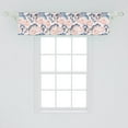 thumbnail image 2 of Ambesonne Vintage Window Valance, Peony Flowers Little Bird, 42" x 12", Multicolor, 2 of 3
