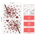 thumbnail image 4 of Sm:)e Valentine's Day Kitchen Dish Towels, 18x26 Inch, Set of 4, XOXO Hugs and Kisses Love Heart Tree, 4 of 6