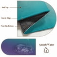 thumbnail image 6 of Teal Purple Ombre Round Area Rug 6Ft Washable Circle Rugs for Bathroom Office, Modern Gradient Abstract Art Non-Slip Carpet Floor Mats Indoor Outdoor Carpet Runner Aesthetic Home Decor, 6 of 8