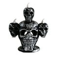 thumbnail image 2 of BGZLEU Halloween Skeleton Skull Candle Holder Skull Candlestick Holder Halloween Home Party Decorative Skeleton Candle Holder Themed Haunted House Bar Party Skull Christmas Candleholders Decoration, 2 of 6