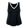 thumbnail image 6 of vigerkar Womens V Neck Tank Tops Summer Cute Loose Fit V Back Sleeveless Shirts (Black, S), 6 of 9