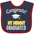 thumbnail image 3 of Inktastic Congrats My Mommy Graduated with Cap Boys or Girls Baby Bib, 3 of 4