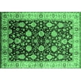 thumbnail image 1 of Ahgly Company Indoor Rectangle Oriental Emerald Green Traditional Area Rugs, 2' x 3', 1 of 4